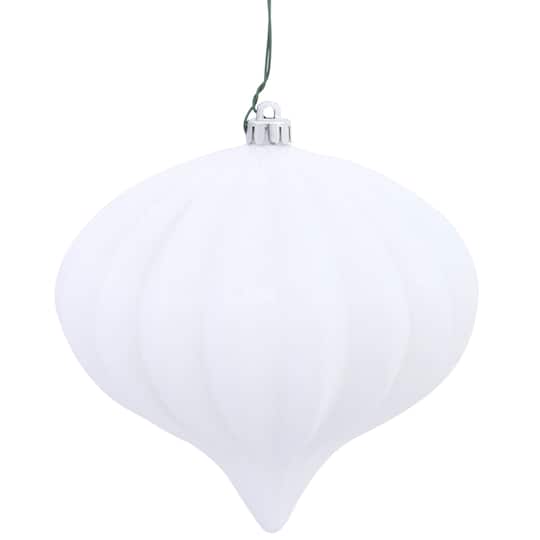 Vickerman 5.75" White Shiny Onion Christmas Ornaments, 3ct. | Michaels®
